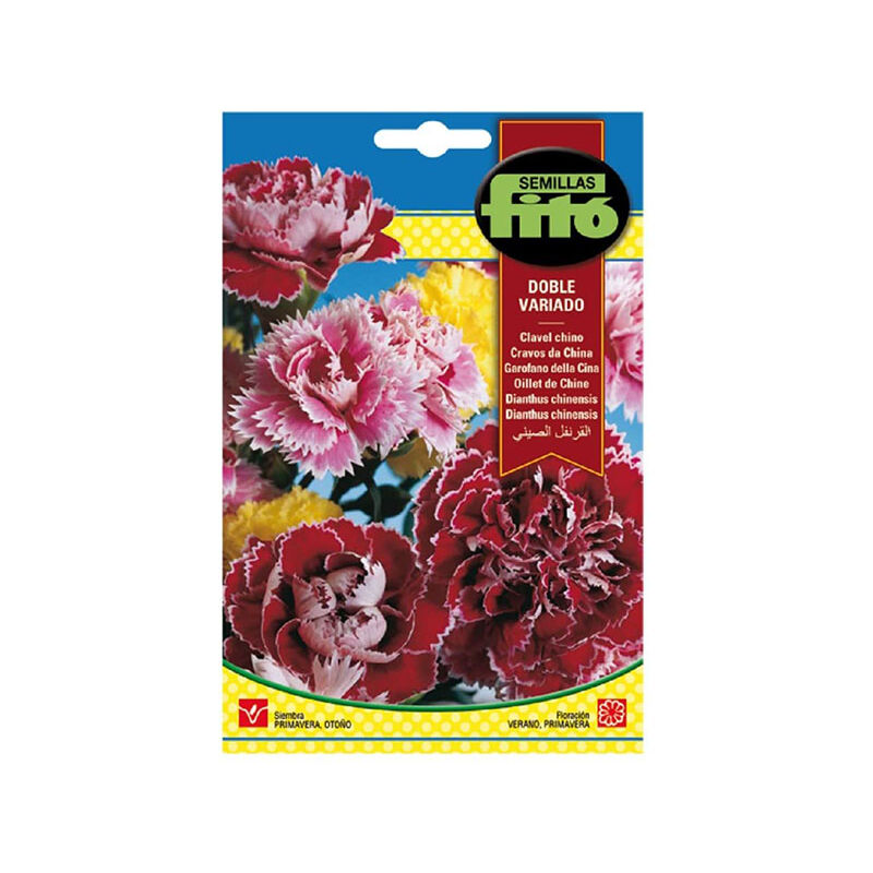 

Plantawa Semillas de Clavel Chino 2 gr para Siembra Primavera Otoño ideal para Decoración Flor para Cultivar - Fitó