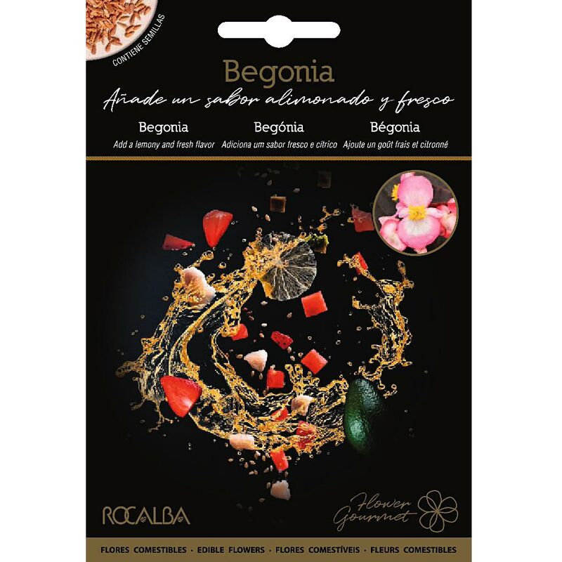 

Semillas de flores comestibles de Begonia - Rocalba