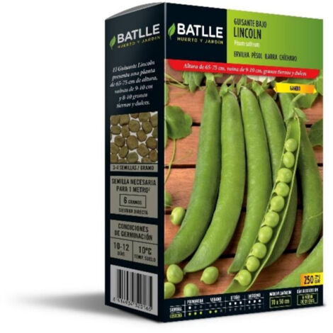 Semillas de Guisante enano Lincoln 250 g Batlle