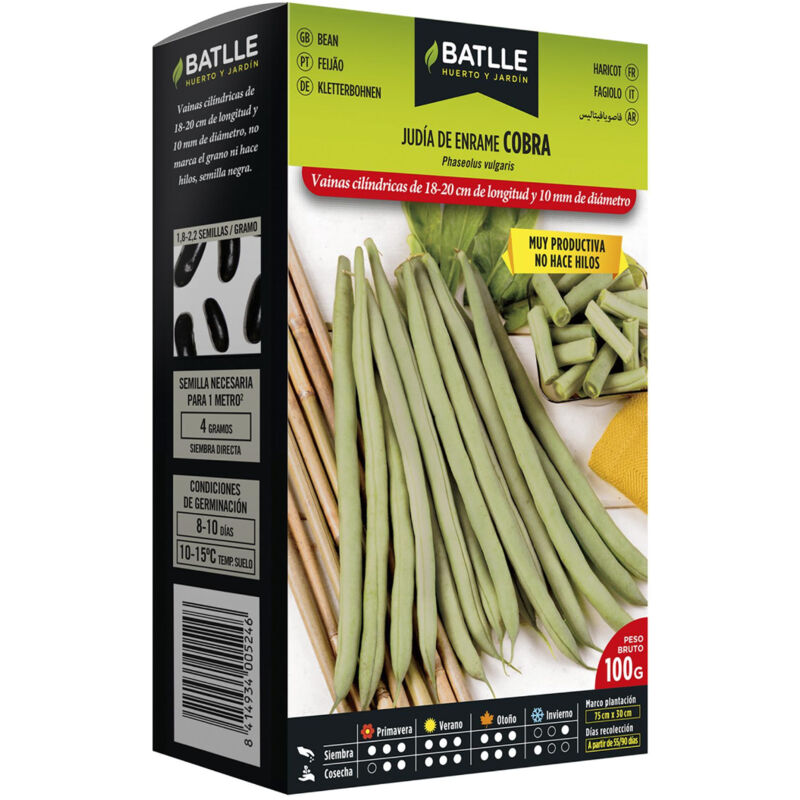 

Semillas de Judía de enrame Cobra 250 gr.