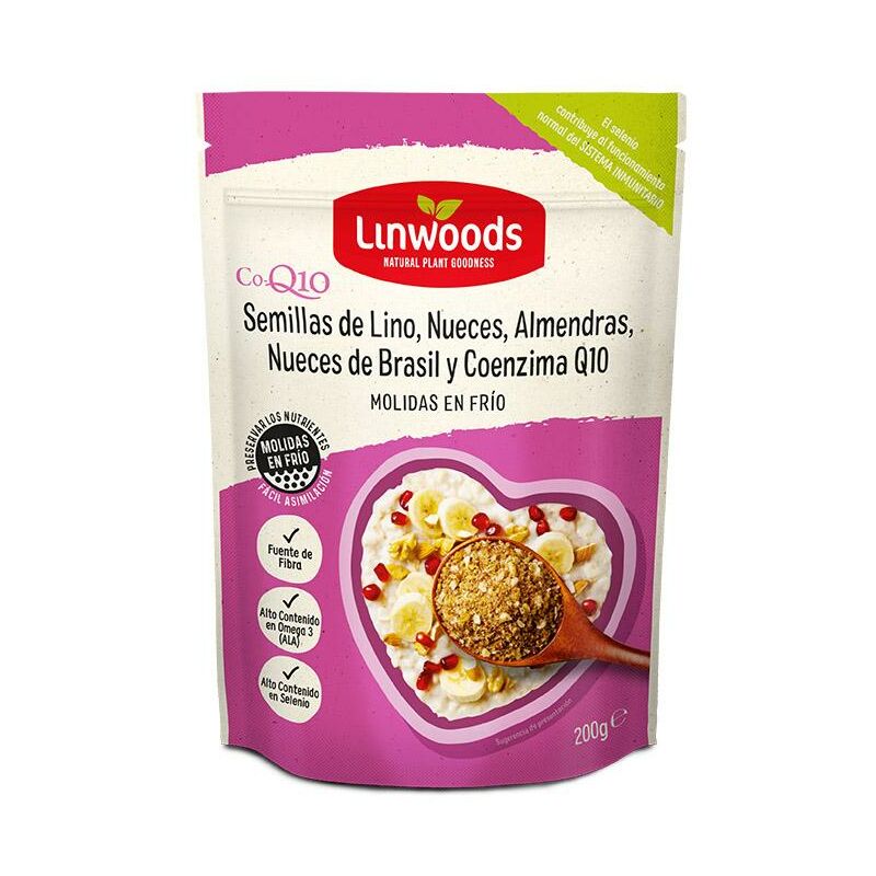 

Semillas de Lino, Almendras y Nueces molidas Linwoods 200 g