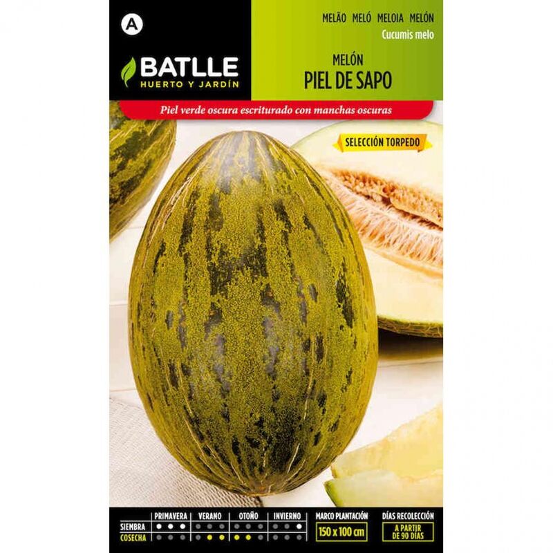 

Plantawa Semillas de Melón Piel de Sapo 8 gr para Siembra Primavera Fruta para Cultivar - Battle