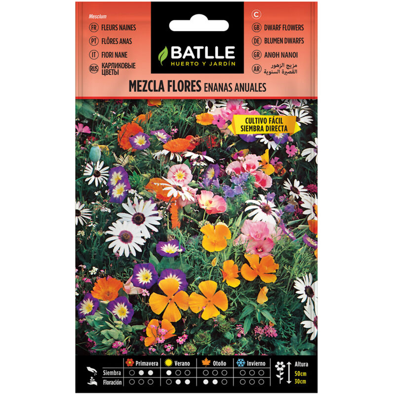 

Semillas de Mezcla de Flores enanas anuales