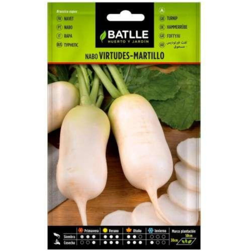 

Semillas de Nabo Virtudes-Martillo muy precoz