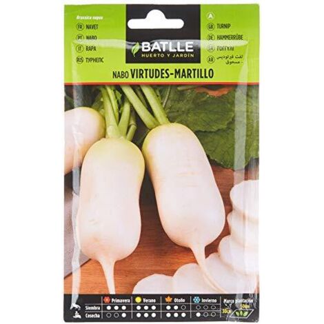 Semillas de Nabo Virtudes Martillo Muy Precoz Batlle Bolsa 15 gr  - BAT-014102BOLS