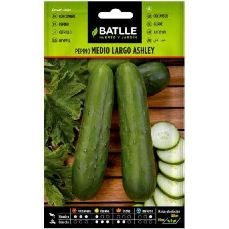 

Semillas de Pepino Ashley medio largo