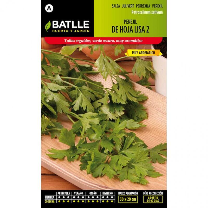 

Plantawa Semillas de Perejil Común de Hoja Lisa 2 15 gr para Siembra Anual Planta Aromática para Cultivar - Battle