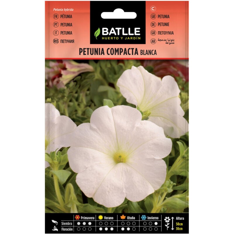 

Semillas de Petunia compacta blanca
