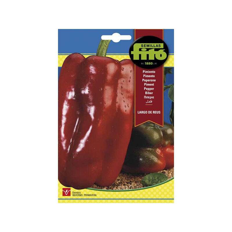

Plantawa Semillas de Pimiento Largo de Reus 3 gr para Siembra en Primavera Hortaliza para Cultivar - Fitó