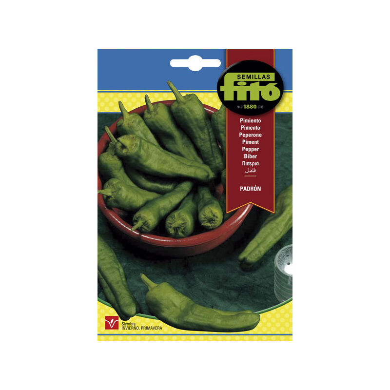 

Plantawa Semillas de Pimiento de Padrón 3 gr para Siembra en Primavera Hortaliza para Cultivar - Fitó