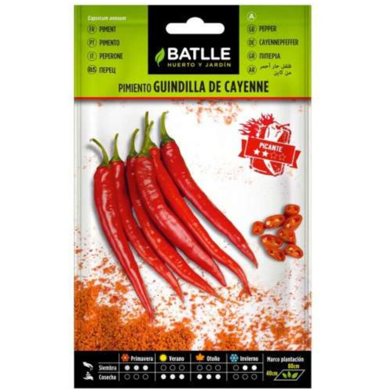 

Semillas de Pimiento Guindilla de Cayenne rojo