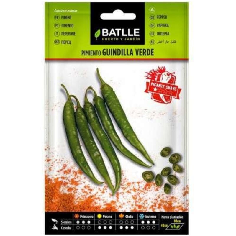 

Semillas de Pimiento Guindilla Verde - Verde