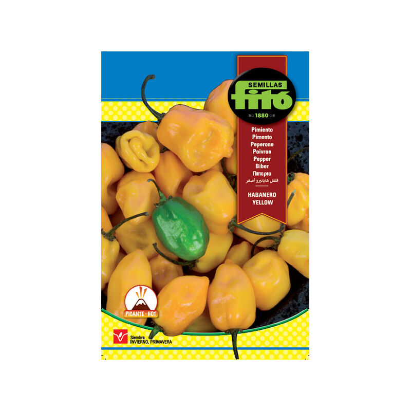 

Plantawa Semillas de Pimiento Habanero Yellow para Siembra Primavera Invierno Hortaliza picante para Cultivar - Fitó