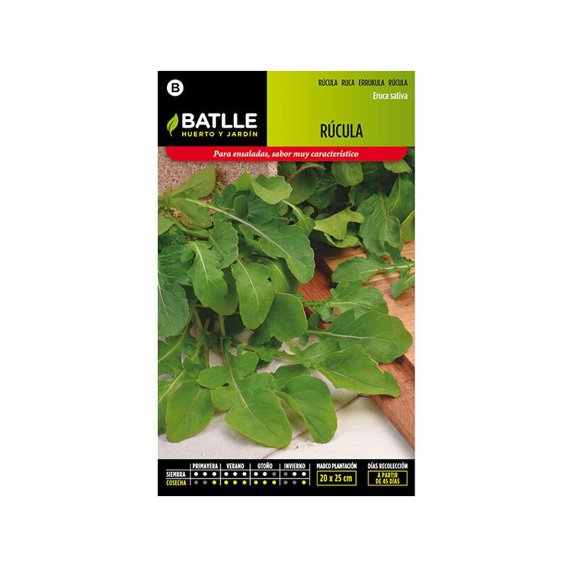 

Plantawa Semillas de Rúcula 10 gr para Siembra Anual Hortaliza para Cultivar - Battle