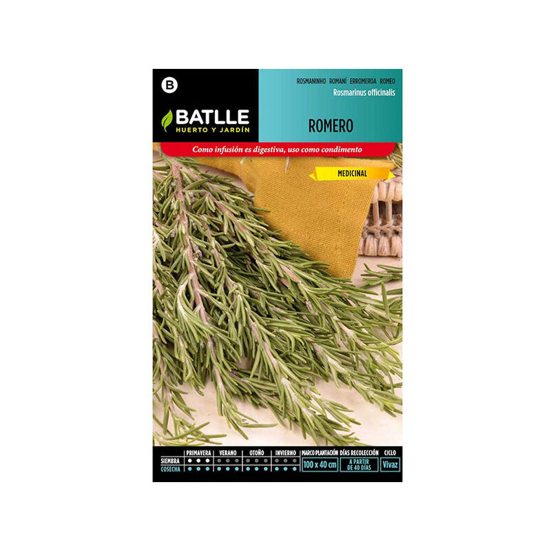 

Plantawa Semillas de Romero 1 gr para Siembra Primavera Planta Aromática para Cultivar - Battle