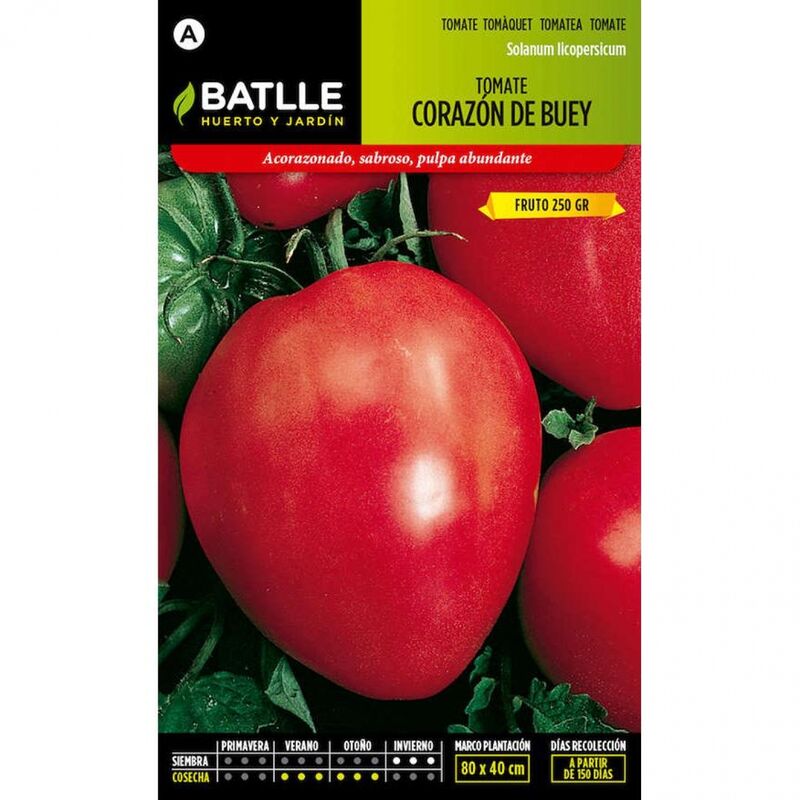 

Plantawa Semillas de Tomate Corazón de Buey 1 gr para Siembra Invierno Hortaliza para Cultivar - Battle