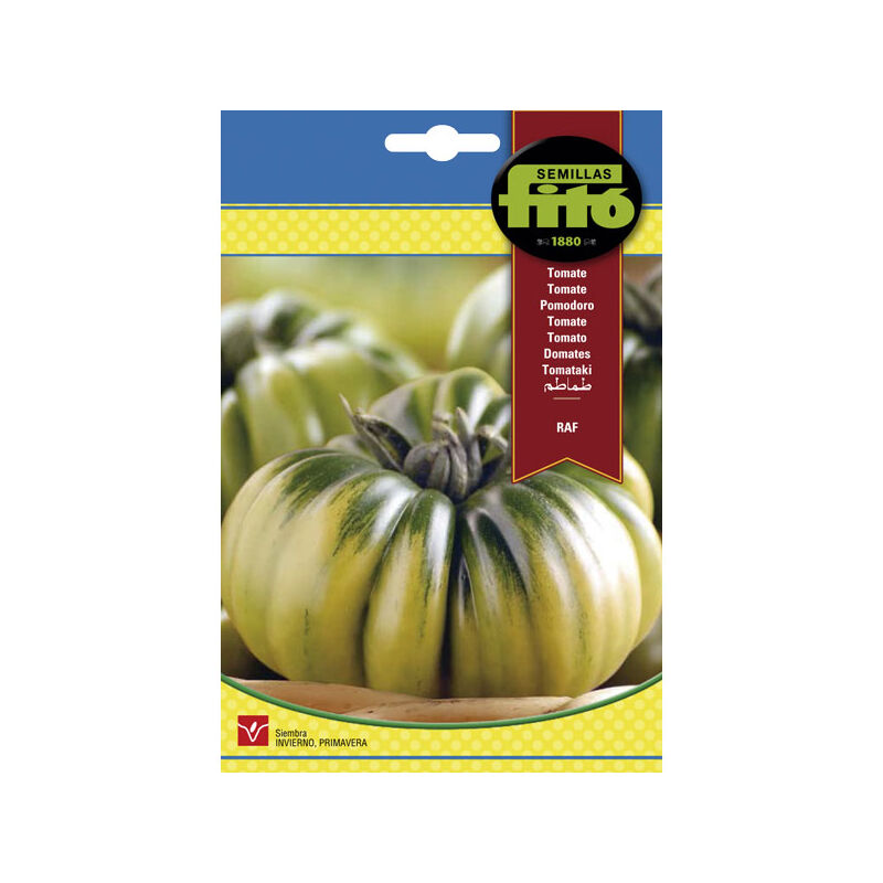 

Plantawa Semillas de Tomate RAF 3 gr para Siembra en Primavera Hortaliza para Cultivar - Fitó