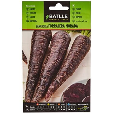 Semillas de Zanahoria Forrajera Morada Batlle Bolsa 10 gr - BAT-030702BOLS