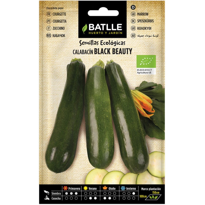 

Semillas ecológicas de Calabacín Belleza negra