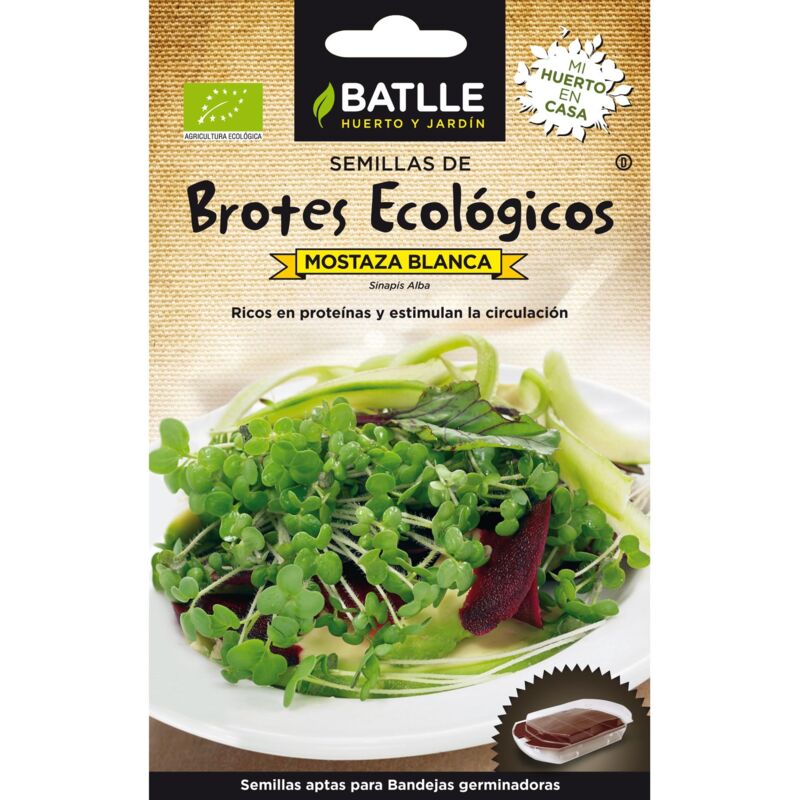 

Semillas germinado Mostaza Blanca Eco