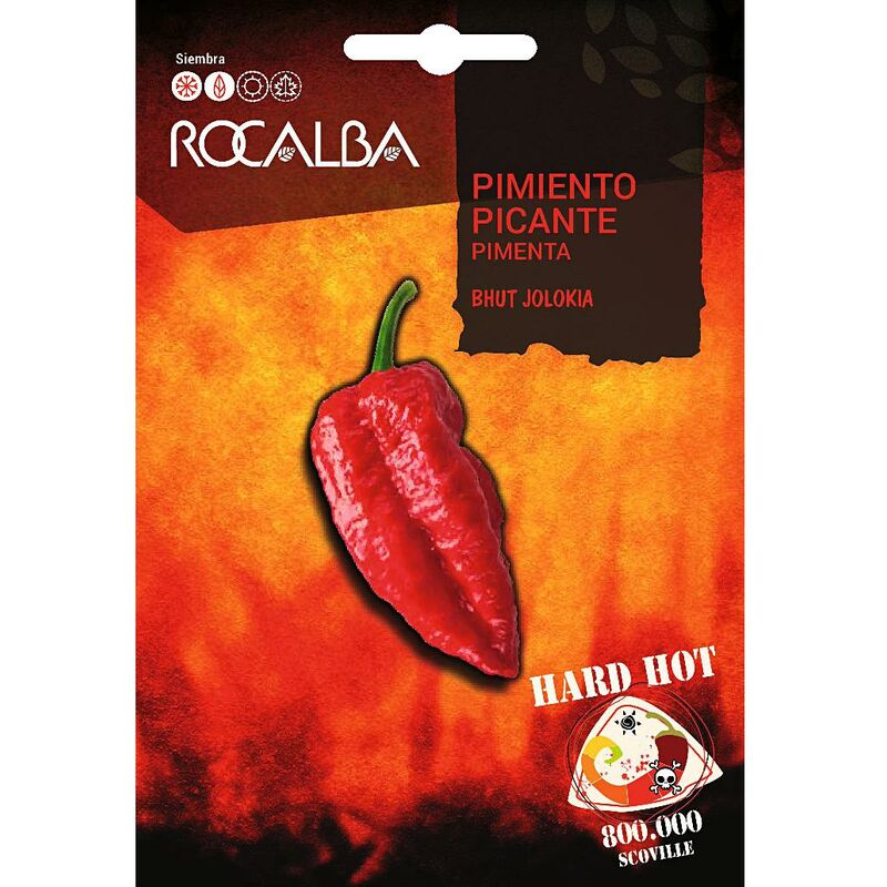 

Semillas Pimiento Picante Bhut Jolokia - Rocalba