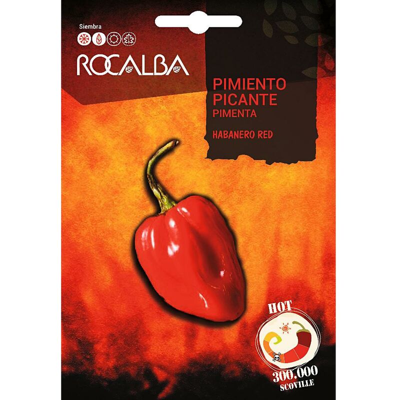 

Semillas Pimiento Picante Habanero Red - Rocalba