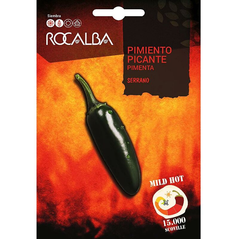 

Semillas Pimiento Picante Serrano - Rocalba