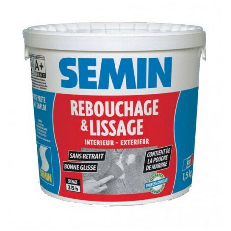 Enduit pâte de rebouchage et lissage SEMIN finition parfaite