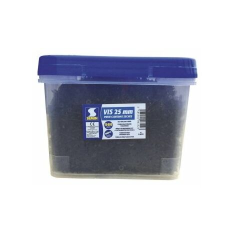Semin – Seau de 10000 vis auto-perceuses pour plaques de plâtres 3,5 x 25 mm – Installation rapide – Compatible ossature métallique