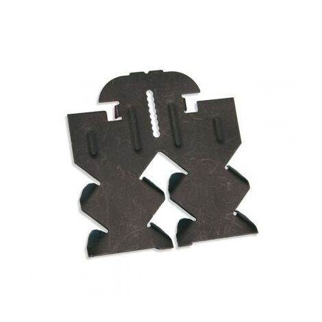 Semin – Suspente hourdis longue boîte de 100 – Acier noir ressort – Dimensions 10 x 70 x 72 mm – Pour installation sous hourdis béton