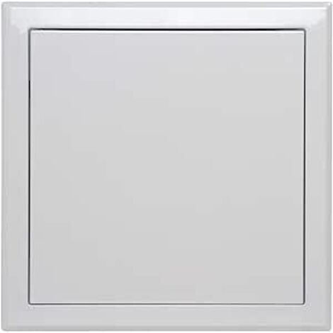 Semin – Trappe de visite 40 x 40 cm – Tôle d’acier zinguée – Revêtement blanc RAL 9016 – Fixation ancrages muraux – Étanchéité à l’air