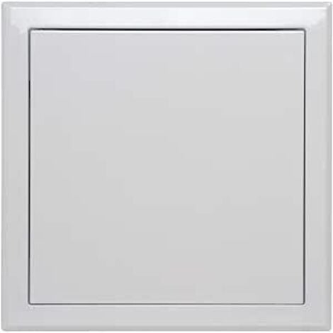 Trappe de visite métallique laquée blanche Semin - 500 mm x 500 mm - ouverture poussez/lâchez - accès aux gaines techniques et conduites pour murs et plafonds