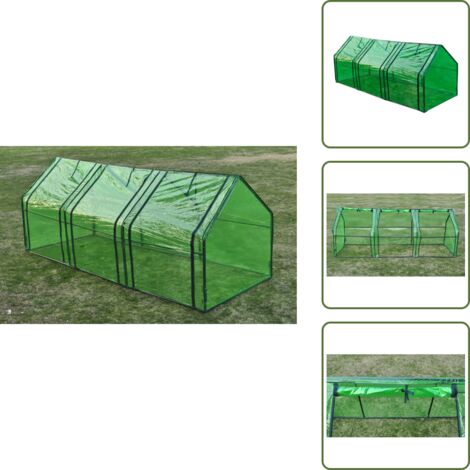 Semina - vidaXL Serra con 3 Ingressi - Vegetazione