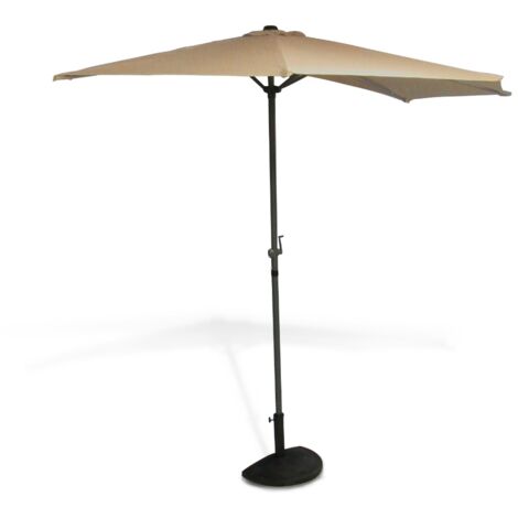 SEMIOMBRELLONE 270X135CM BEIGE