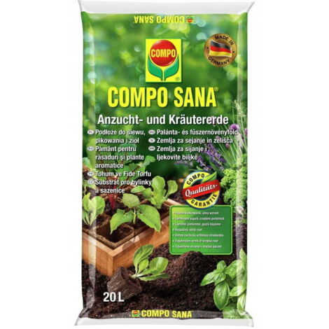 Semis, matelassage et substrat pour herbes aromatiques 20 l Croissance saine