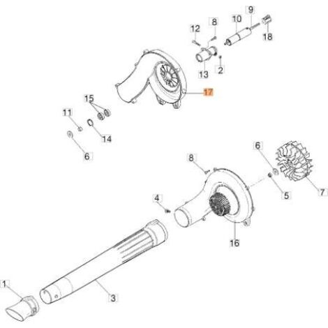 SEMIVOLUTE L.MOT. GR 2011 ORIGINAL EMAK 61370345R