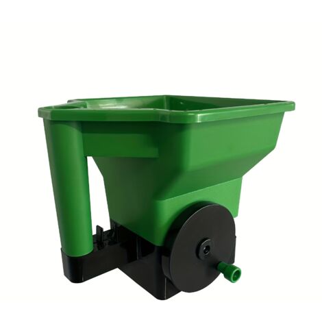 Semoir Manuel Portatif pour Jardin – Distributeur de Graines en Plastique avec Roues pour Pelouse et Plantation