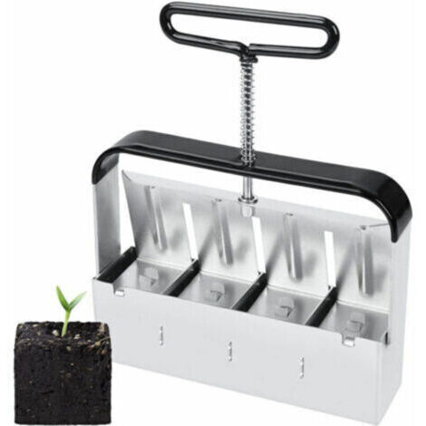 Semoir,Presse Motte pour Semis, Outil De Blocage de Sol, pour Serre de Jardin Bloqueur de Sol pour Plantules, Boutures, Serres, Semoir À Graines