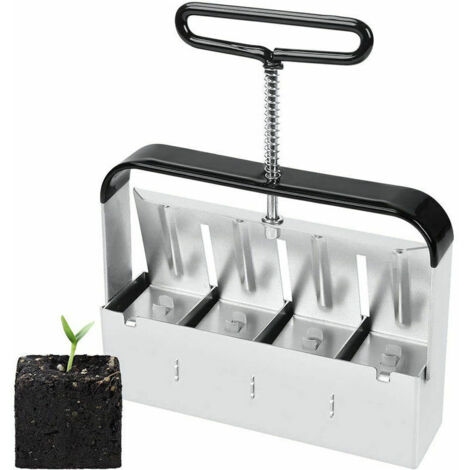Semoir,Presse Motte pour Semis, Outil De Blocage de Sol, pour Serre de Jardin Bloqueur de Sol pour Plantules, Boutures, Serres, Semoir À Graines