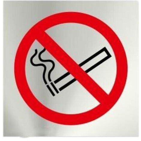 Señal 120X120Mm Inox Adh Prohibido Fumar Rd727021