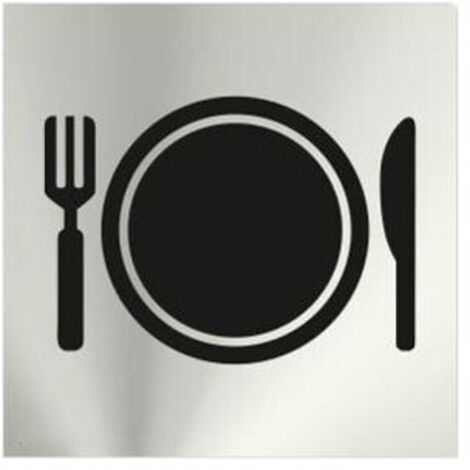 Señal 120x120mm inox adh restaurante rd727018