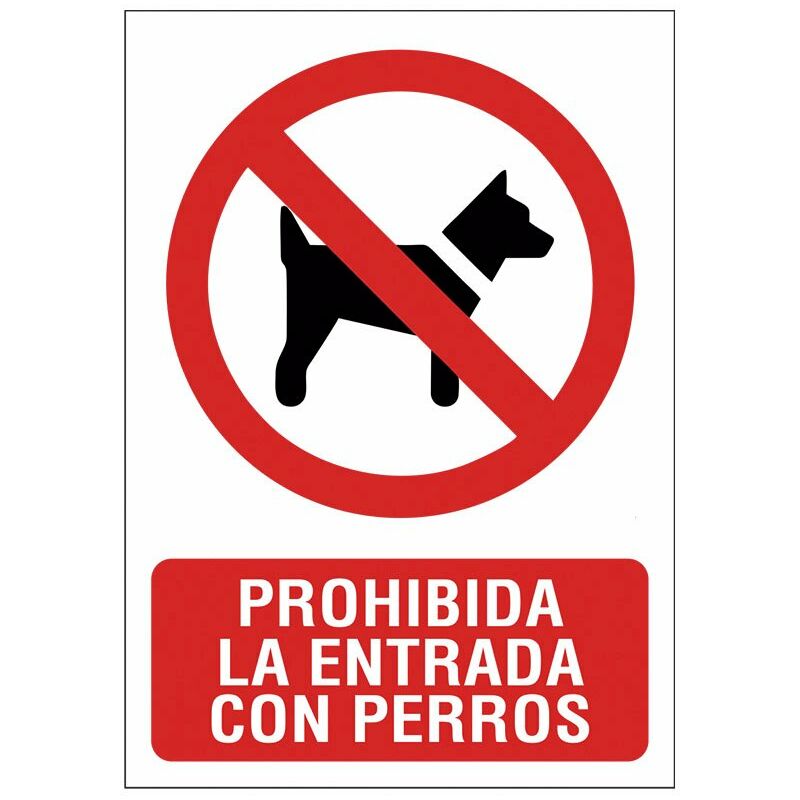

Señal 210X297 Pvc Perro No