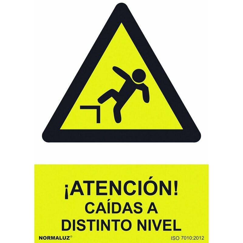 

Normaluz - Señal 210x300mm Pvc Atención, Caídas Distinto Nivel Rd30015