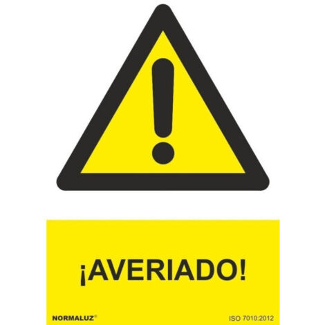 Señal 210X300Mm Pvc Averiado Rd30044