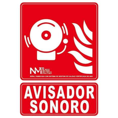 Señal 210X300Mm Pvc Lumi Avisador Sonoro Rd00121
