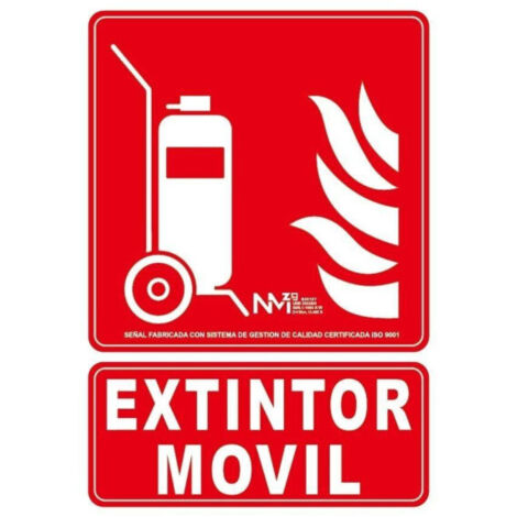 Señal 210X300Mm Pvc Lumi  Carro Extintor Rd00107