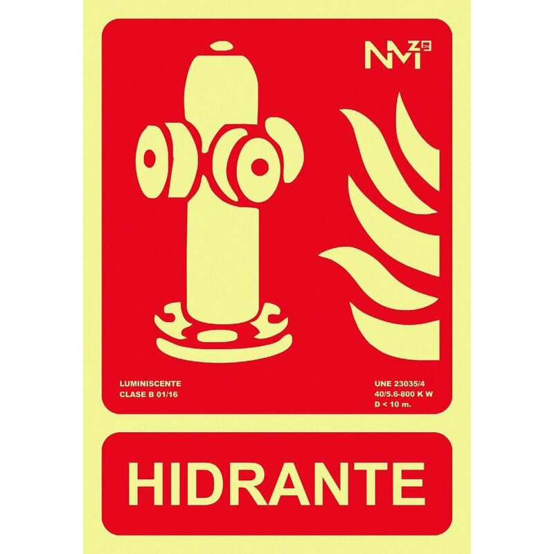 

Señal 210x300mm Pvc Lumi Hidrante Rd00112