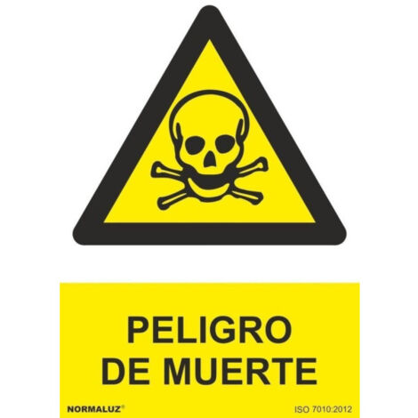 Señal 210X300Mm Pvc Peligro De Muerte Rd30054