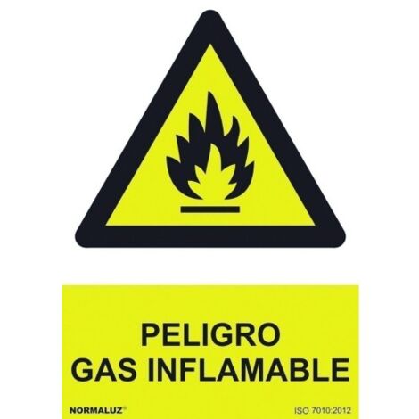 Señal 210X300Mm Pvc Peligro Gas Inflamable Rd30021