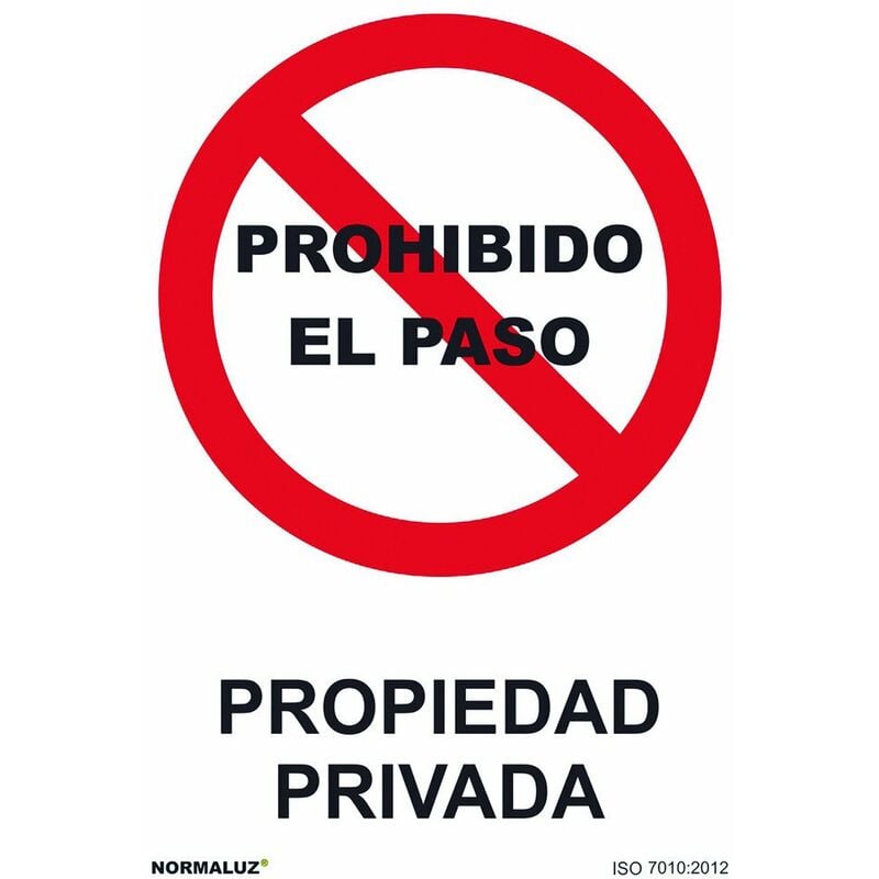 

Normaluz - Señal 210x300mm Pvc Prohibido Paso Propieda Privada Rd40025